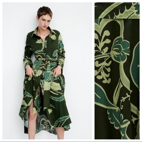 green emerald velvet dress Zara Cross Waist Jersey Dress-Hunter Green, Ikat